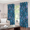 Bohemian Denim Jeans Pattern Print Extra Wide Grommet Curtains