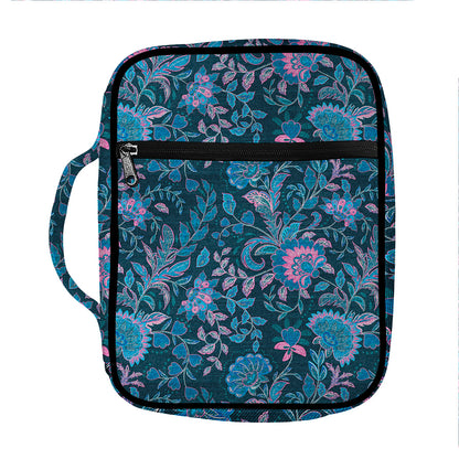 Bohemian Denim Jeans Pattern Print Front Pocket Bible Bag