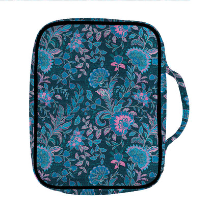 Bohemian Denim Jeans Pattern Print Front Pocket Bible Bag