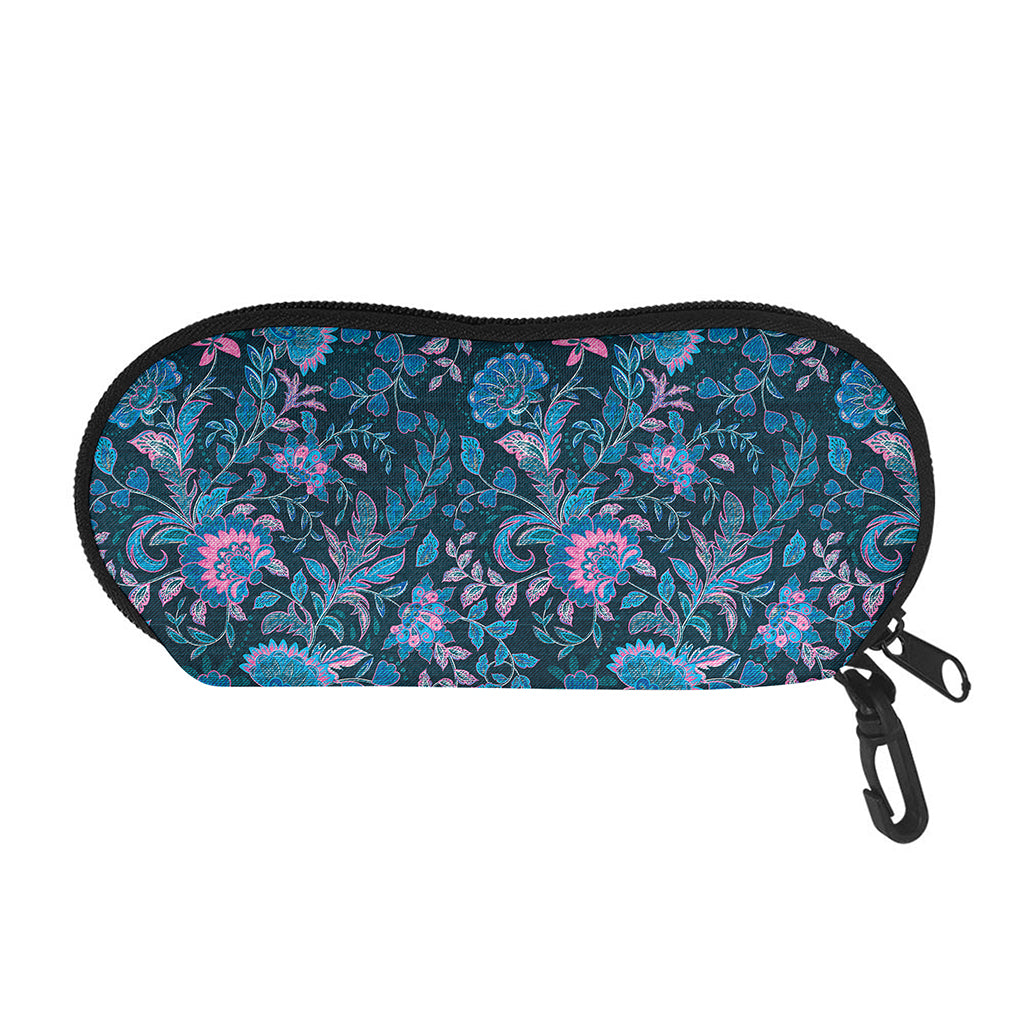 Bohemian Denim Jeans Pattern Print Glasses Case
