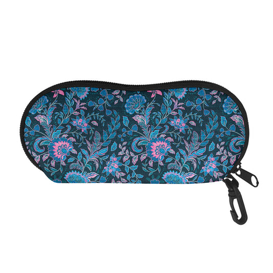 Bohemian Denim Jeans Pattern Print Glasses Case