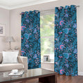 Bohemian Denim Jeans Pattern Print Grommet Curtains