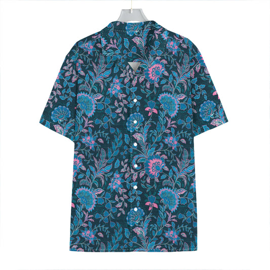 Bohemian Denim Jeans Pattern Print Hawaiian Shirt