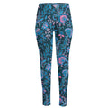 Bohemian Denim Jeans Pattern Print High-Waisted Pocket Leggings