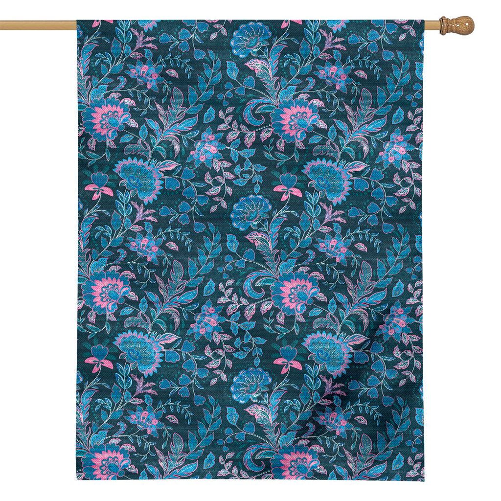Bohemian Denim Jeans Pattern Print House Flag