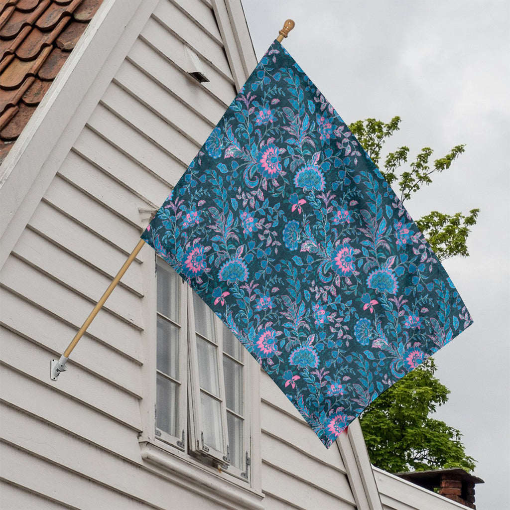 Bohemian Denim Jeans Pattern Print House Flag