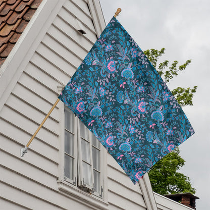Bohemian Denim Jeans Pattern Print House Flag