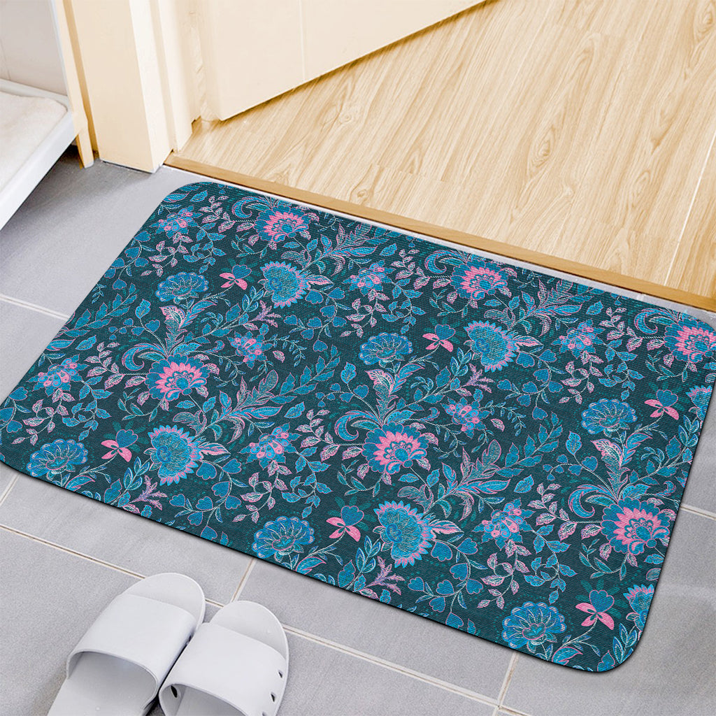 Bohemian Denim Jeans Pattern Print Indoor Door Mat