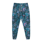 Bohemian Denim Jeans Pattern Print Jogger Pants