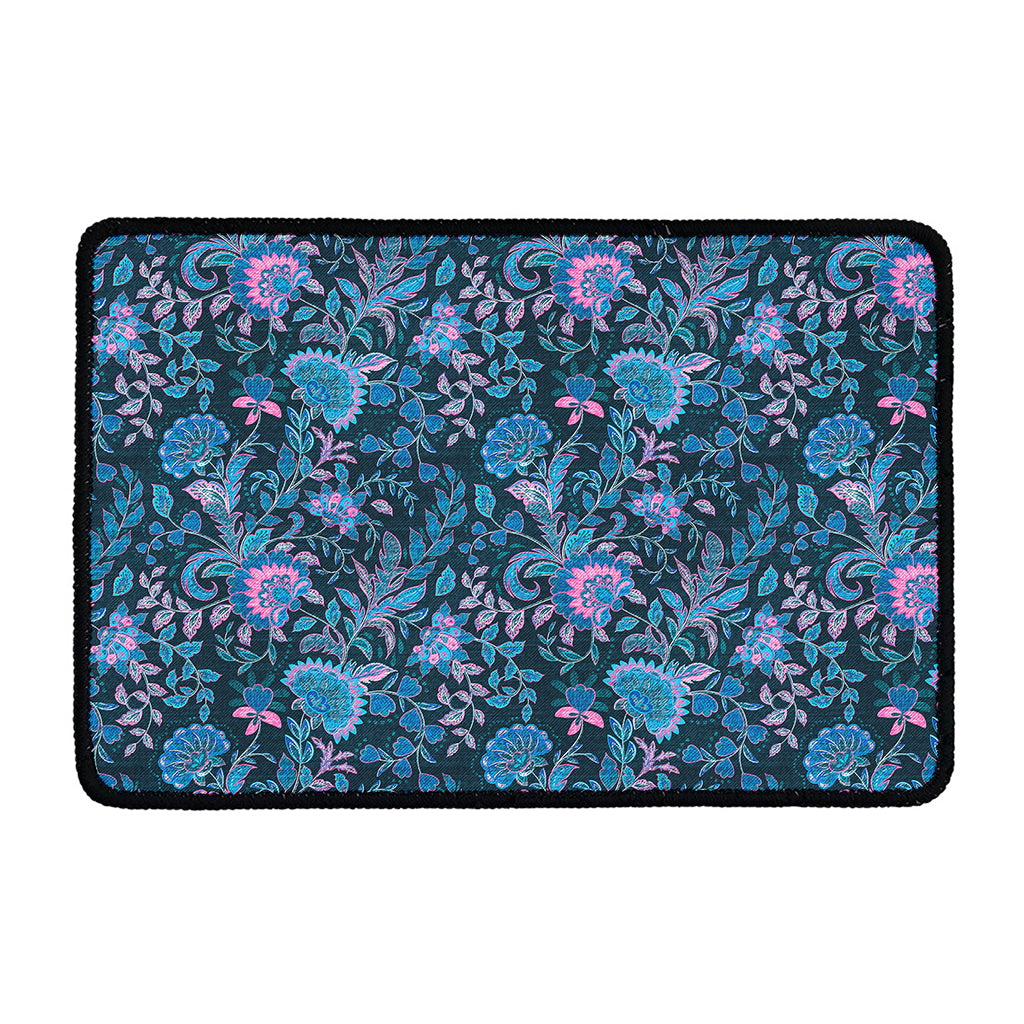 Bohemian Denim Jeans Pattern Print Kitchen Mat