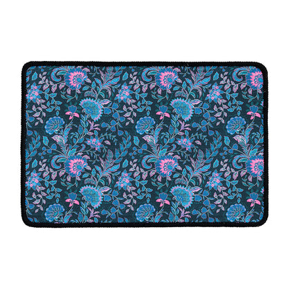 Bohemian Denim Jeans Pattern Print Kitchen Mat