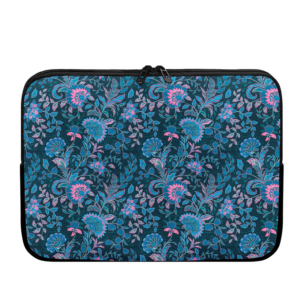 Bohemian Denim Jeans Pattern Print Laptop Sleeve