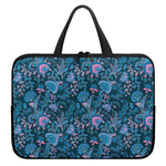 Bohemian Denim Jeans Pattern Print Laptop Sleeve With Handle