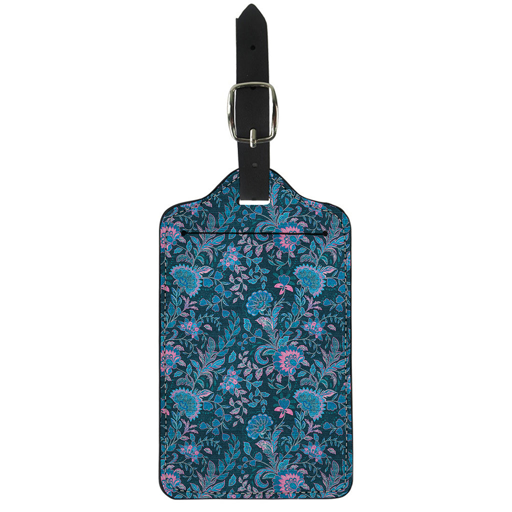 Bohemian Denim Jeans Pattern Print Luggage Tag