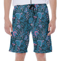 Bohemian Denim Jeans Pattern Print Men's Beach Shorts