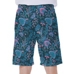 Bohemian Denim Jeans Pattern Print Men's Beach Shorts
