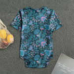 Bohemian Denim Jeans Pattern Print Men's Bodysuit