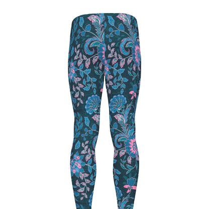 Bohemian Denim Jeans Pattern Print Men's leggings