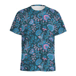Bohemian Denim Jeans Pattern Print Men's Sports T-Shirt