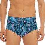 Bohemian Denim Jeans Pattern Print Men's Triangle Swim Briefs