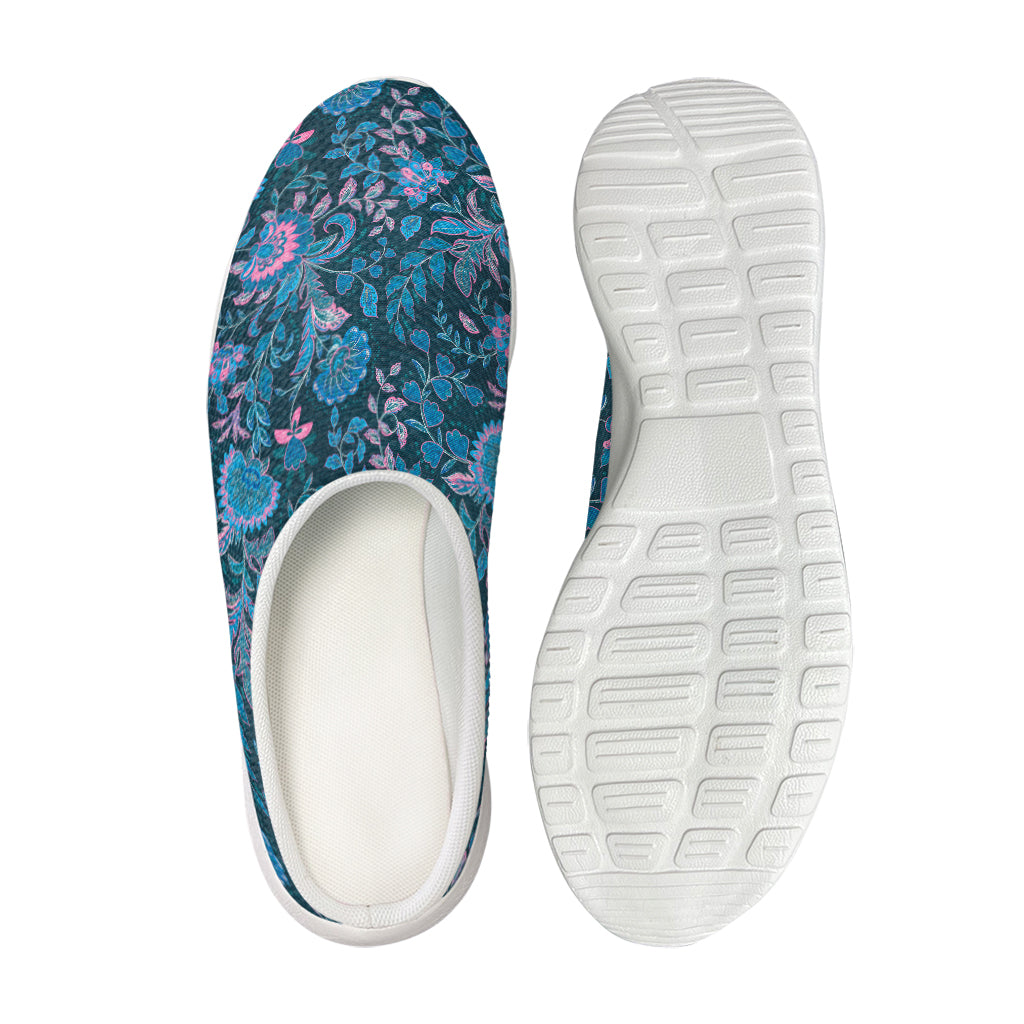 Bohemian Denim Jeans Pattern Print Mesh Casual Shoes