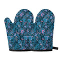 Bohemian Denim Jeans Pattern Print Oven Mitts