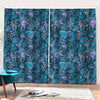 Bohemian Denim Jeans Pattern Print Pencil Pleat Curtains