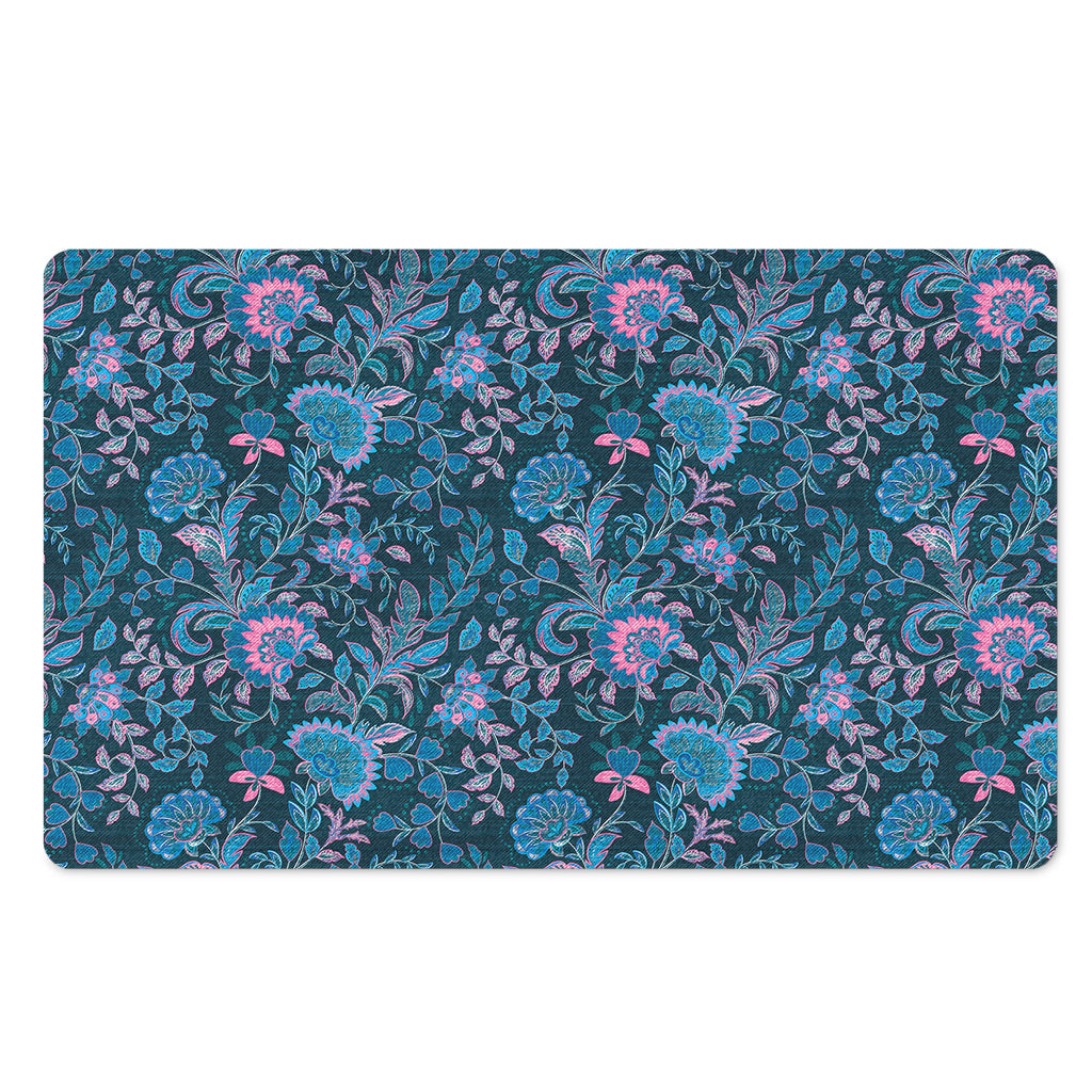 Bohemian Denim Jeans Pattern Print Polyester Doormat