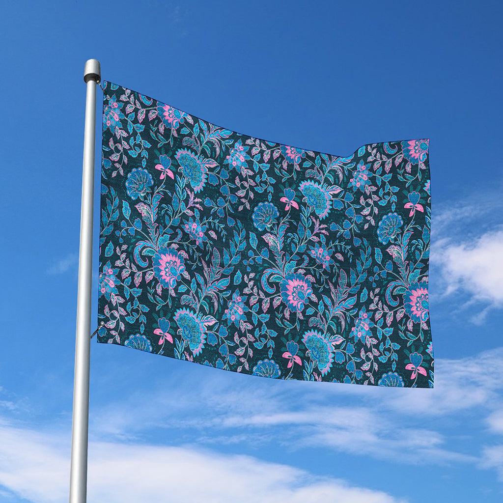 Bohemian Denim Jeans Pattern Print Polyester Flag