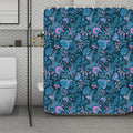 Bohemian Denim Jeans Pattern Print Polyester Shower Curtain