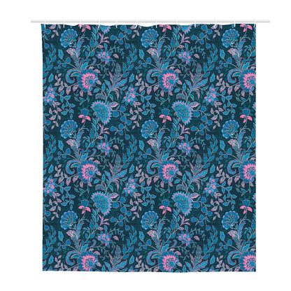 Bohemian Denim Jeans Pattern Print Polyester Shower Curtain