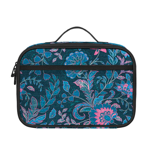 Bohemian Denim Jeans Pattern Print Portable Lunch Bag