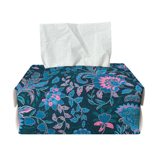 Bohemian Denim Jeans Pattern Print Rectangle Tissue Box Cover
