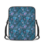 Bohemian Denim Jeans Pattern Print Rectangular Crossbody Bag