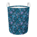 Bohemian Denim Jeans Pattern Print Round Laundry Basket