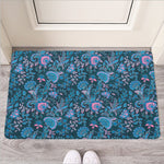Bohemian Denim Jeans Pattern Print Rubber Doormat