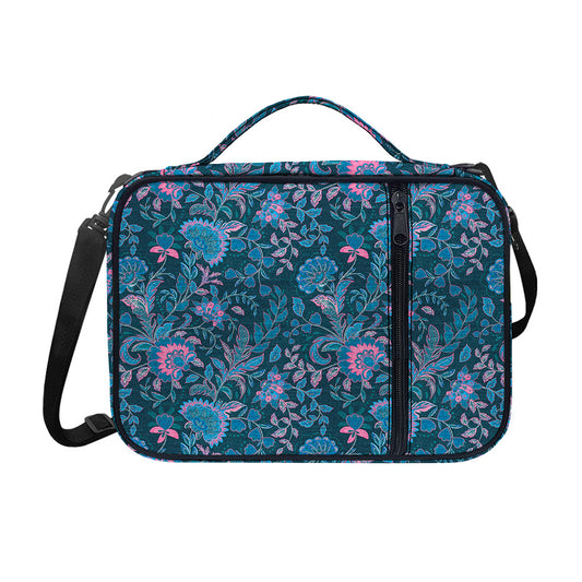 Bohemian Denim Jeans Pattern Print Shoulder Strap Bible Bag