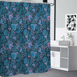 Bohemian Denim Jeans Pattern Print Shower Curtain