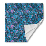 Bohemian Denim Jeans Pattern Print Silk Bandana