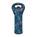 Bohemian Denim Jeans Pattern Print Single Neoprene Wine Tote