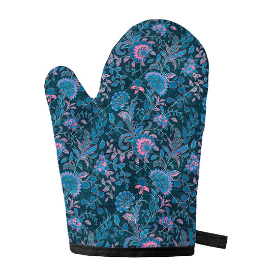 Bohemian Denim Jeans Pattern Print Single Oven Mitt