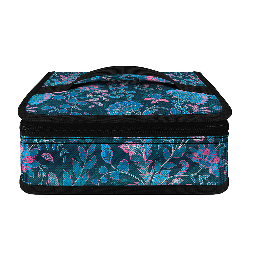 Bohemian Denim Jeans Pattern Print Small Lunch Bag