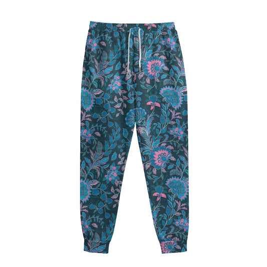 Bohemian Denim Jeans Pattern Print Sweatpants