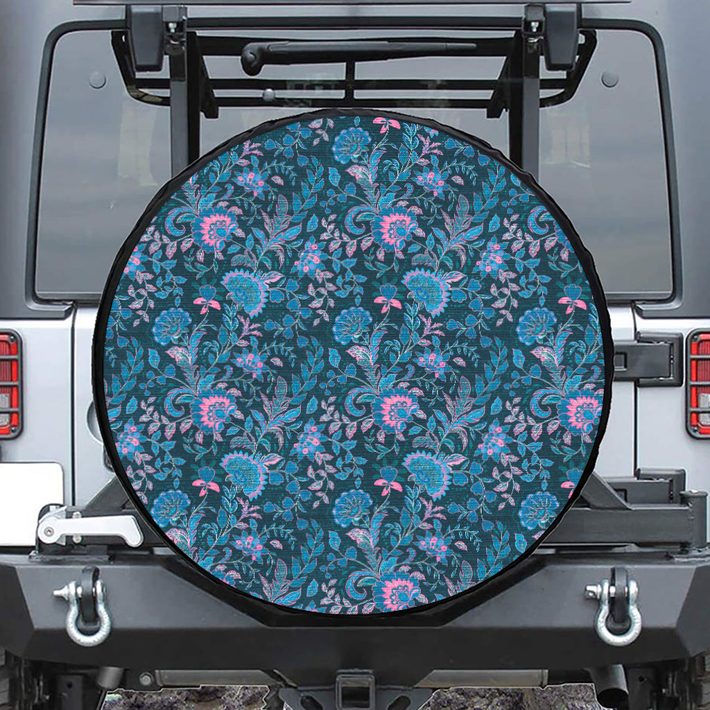 Bohemian Denim Jeans Pattern Print Tire Cover