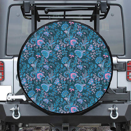 Bohemian Denim Jeans Pattern Print Tire Cover