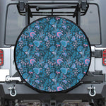 Bohemian Denim Jeans Pattern Print Tire Cover