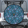 Bohemian Denim Jeans Pattern Print Tire Cover With Camera Hole