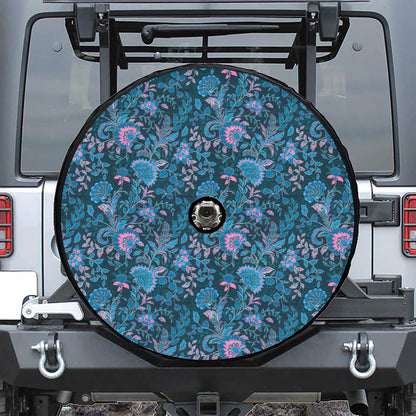 Bohemian Denim Jeans Pattern Print Tire Cover With Camera Hole