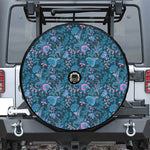 Bohemian Denim Jeans Pattern Print Tire Cover With Camera Hole