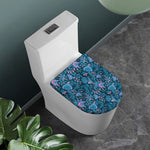 Bohemian Denim Jeans Pattern Print Toilet Lid Cover